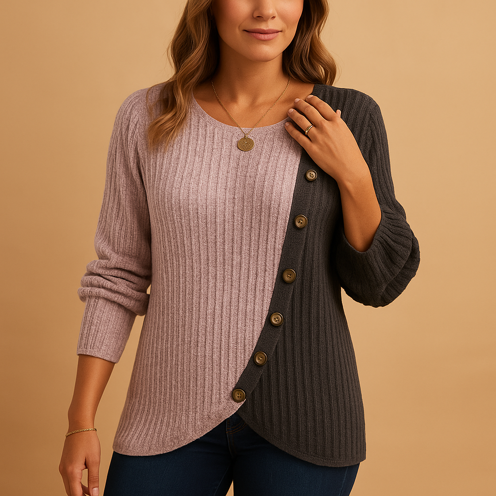 Women's elegant knit sweater with a soft fabric and flattering silhouette, ideal for work, social events, and everyday wear.