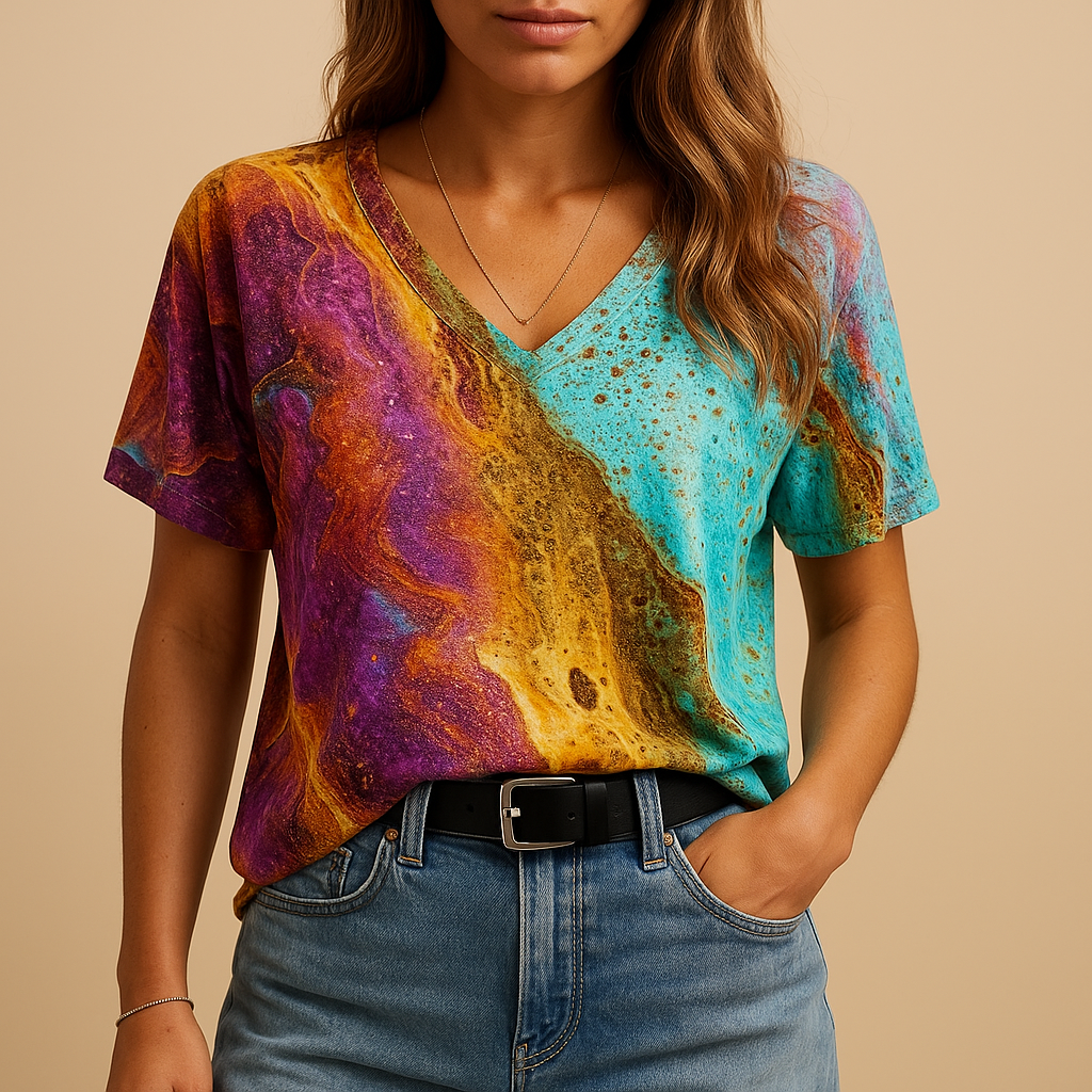 Boho chic top for women with relaxed fit and refined details, perfect for summer festivals, casual days, or stylish beachwear.
