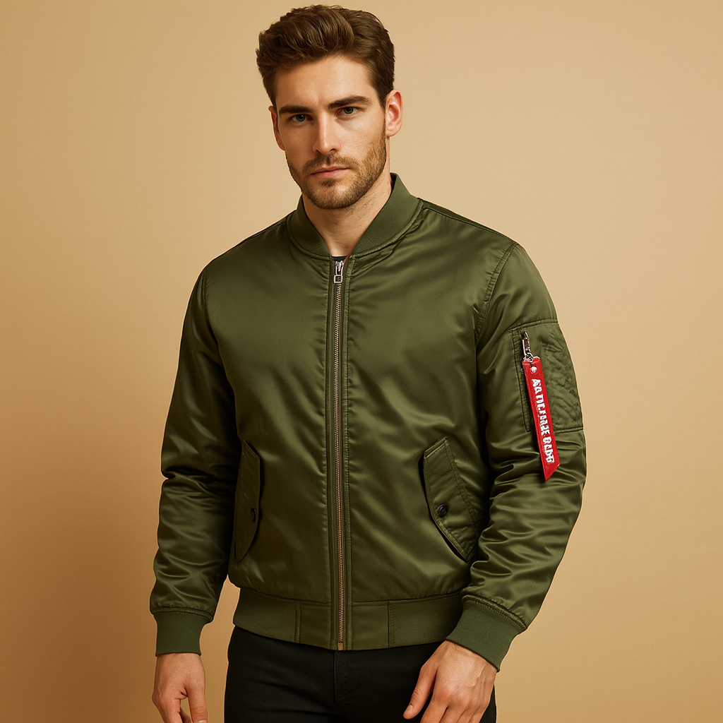 Men’s casual outdoor jacket with modern design, breathable and weather-resistant, perfect for city use and outdoor adventures.