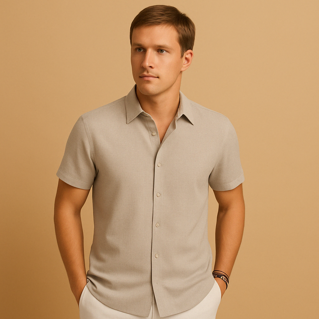 Men’s slim fit casual shirt with modern cut and classic style, perfect for casual days, office, and semi-formal occasions.