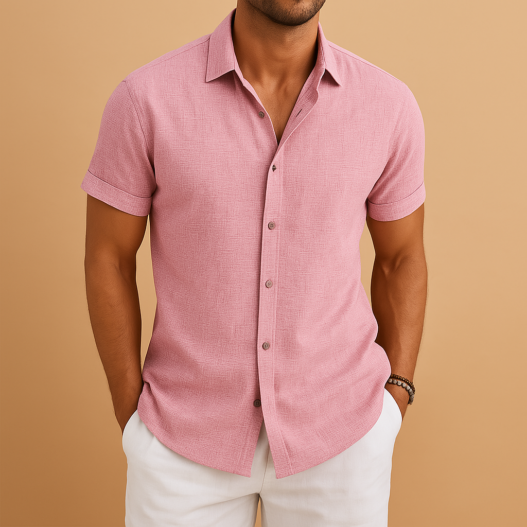 Men’s slim fit casual shirt with modern cut and classic style, perfect for casual days, office, and semi-formal occasions.