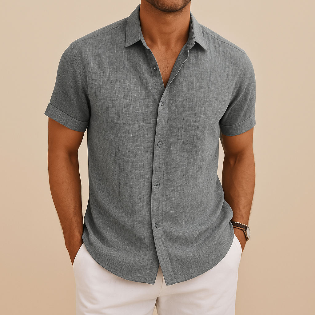 Men’s slim fit casual shirt with modern cut and classic style, perfect for casual days, office, and semi-formal occasions.