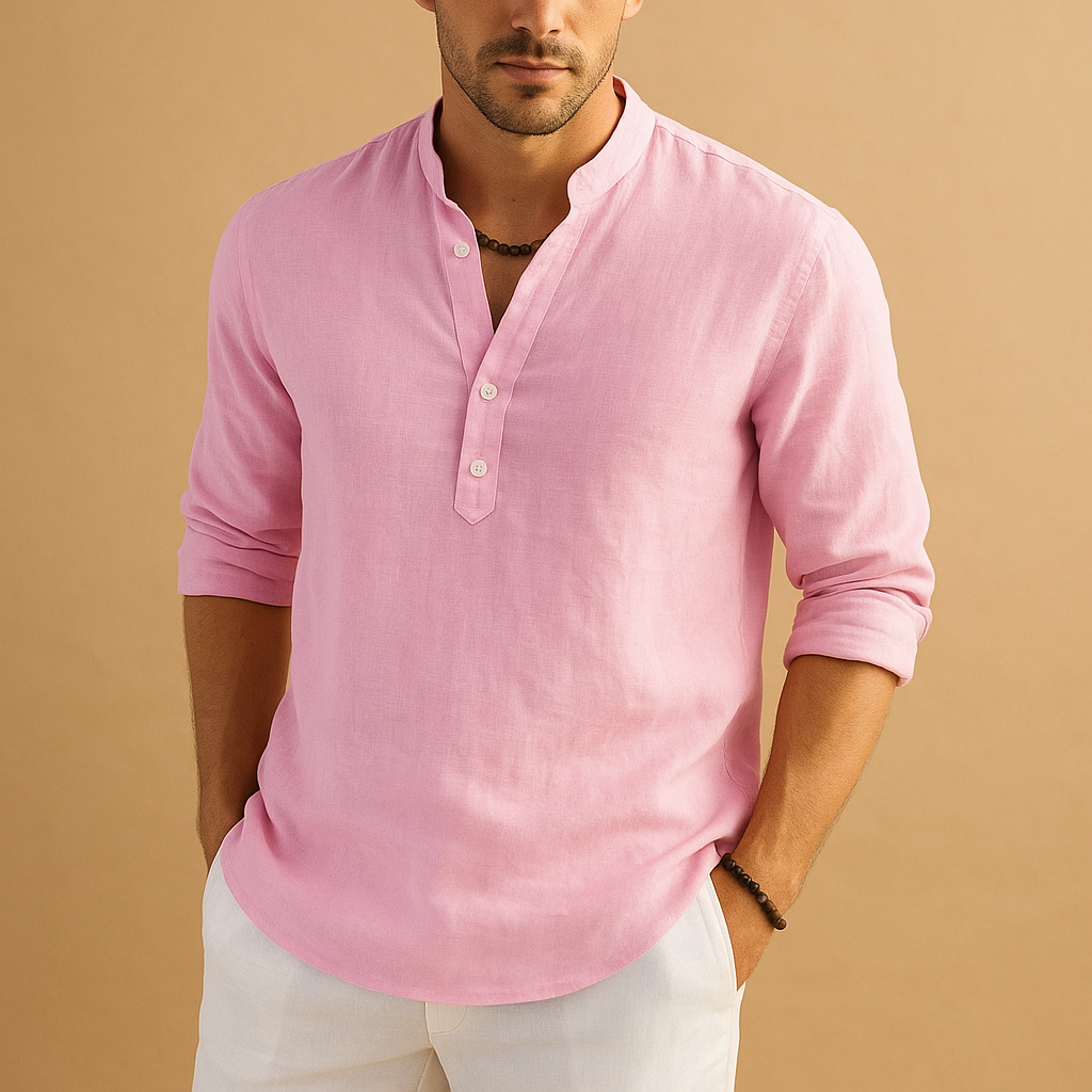 Classic white dress shirt for men with breathable fabric, available in multiple colors, perfect for formal, business, and casual outfits.
