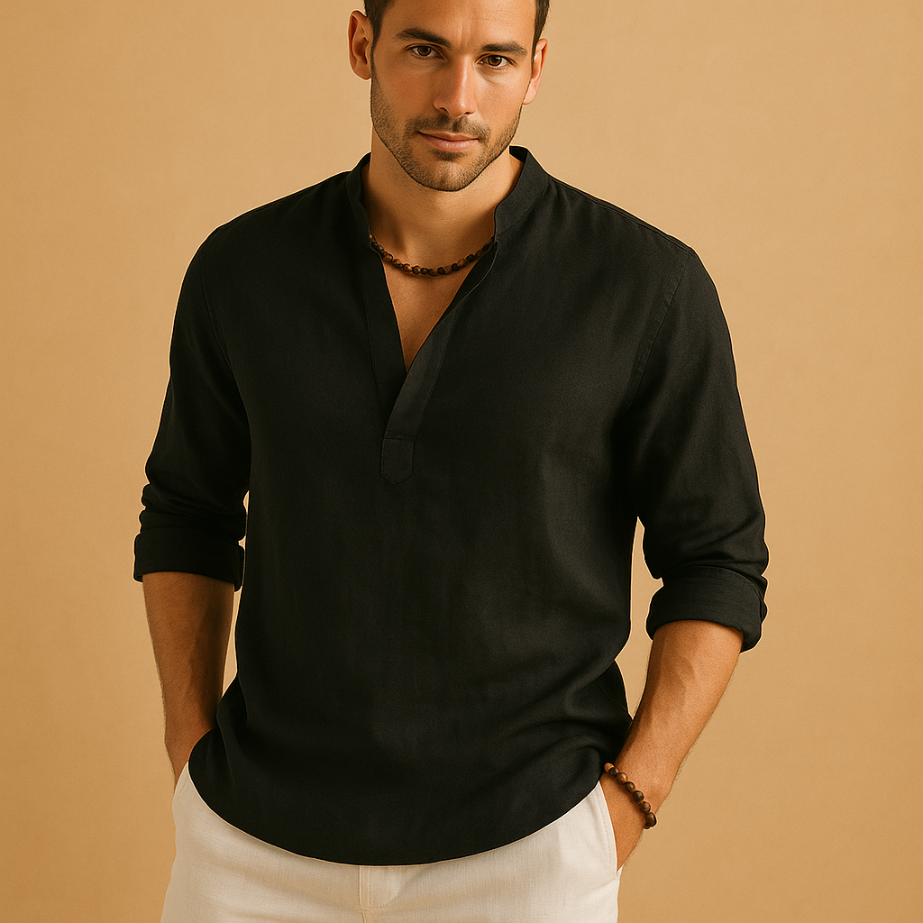 Classic white dress shirt for men with breathable fabric, available in multiple colors, perfect for formal, business, and casual outfits.