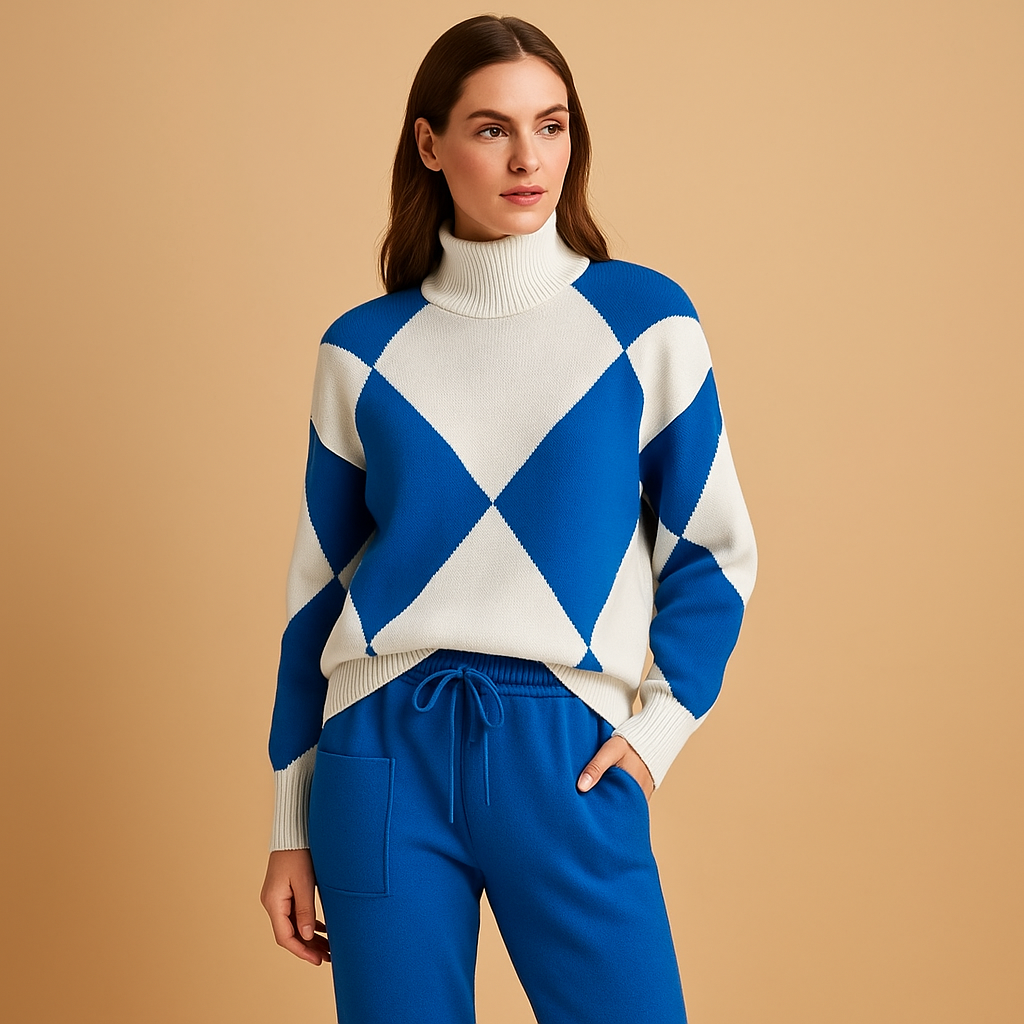 Women’s comfortable lounge set with sweatshirt and jogger pants, perfect for home wear, casual outings, and relaxed everyday comfort.