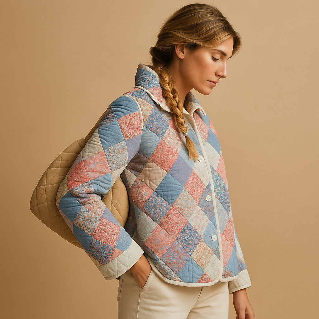 Women’s cotton coat with slim fit, button closure, and eye-catching prints. Perfect for casual outings or adding style to everyday outfits.
