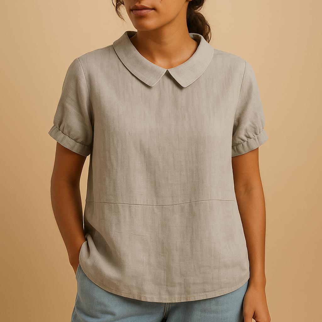 Women’s elegant tailored blouse with a flattering fit and classic design, perfect for office wear, formal events, or smart-casual looks.