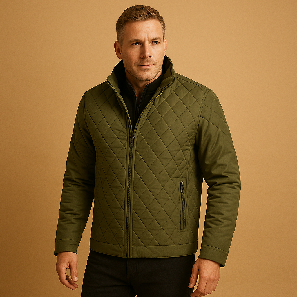 Men’s elegant winter coat with high-quality insulation, designed for warmth, comfort, and timeless style during cold days.