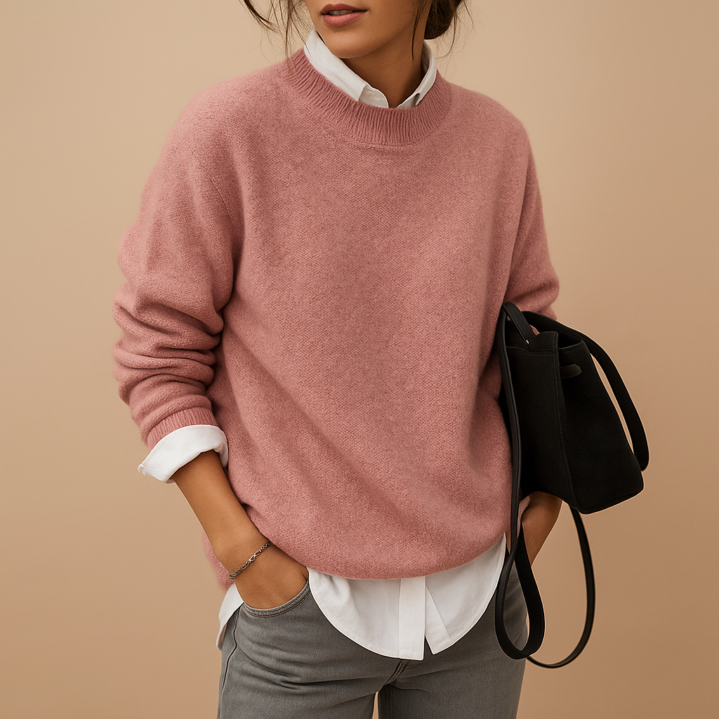 Women’s elegant wool sweater with soft feel and durable knit, perfect for casual days, semi-formal occasions, or chic office wear.