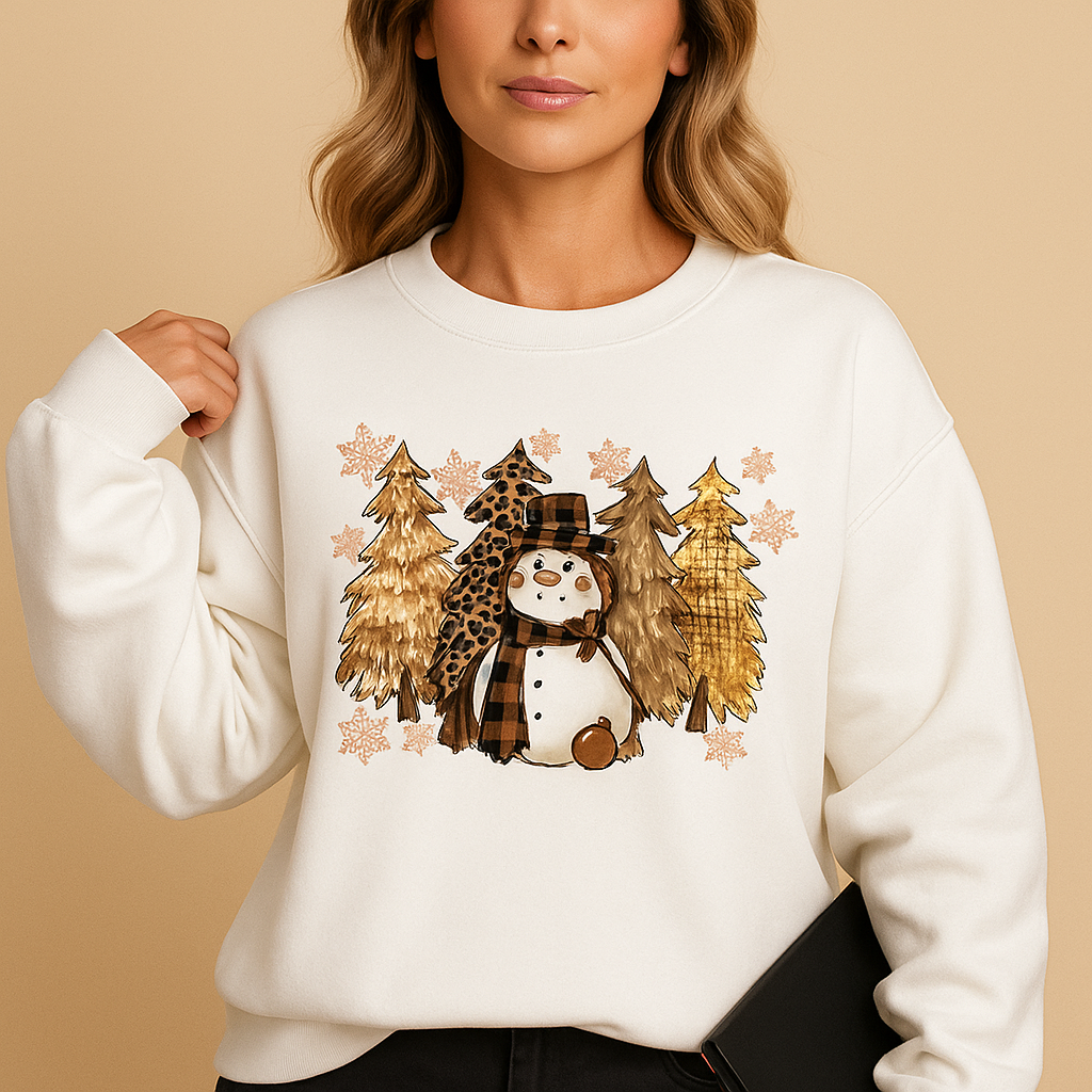 Festive Christmas sweater for women with relaxed fit and playful holiday pattern, perfect for family gatherings, Christmas parties, or cozy evenings.