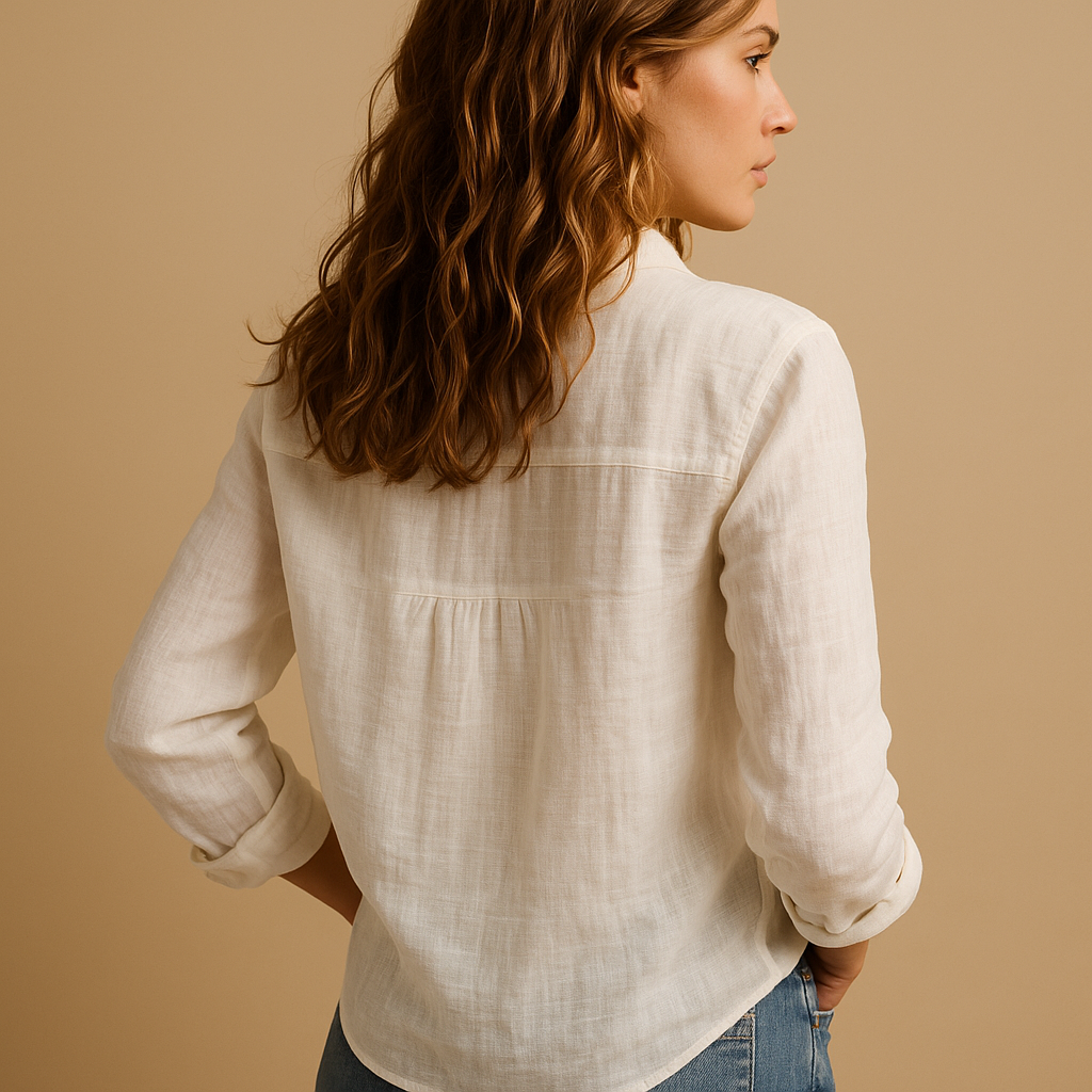 Lightweight casual blouse for women in a relaxed fit with breathable fabric, perfect for work, leisure, and everyday wear.