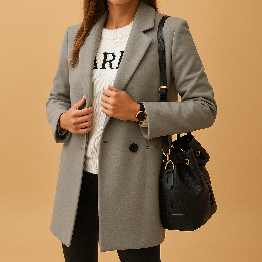 Women’s long winter coat with tailored silhouette, premium insulating fabric, and classic single-breasted design. Ideal for daily wear and formal events.