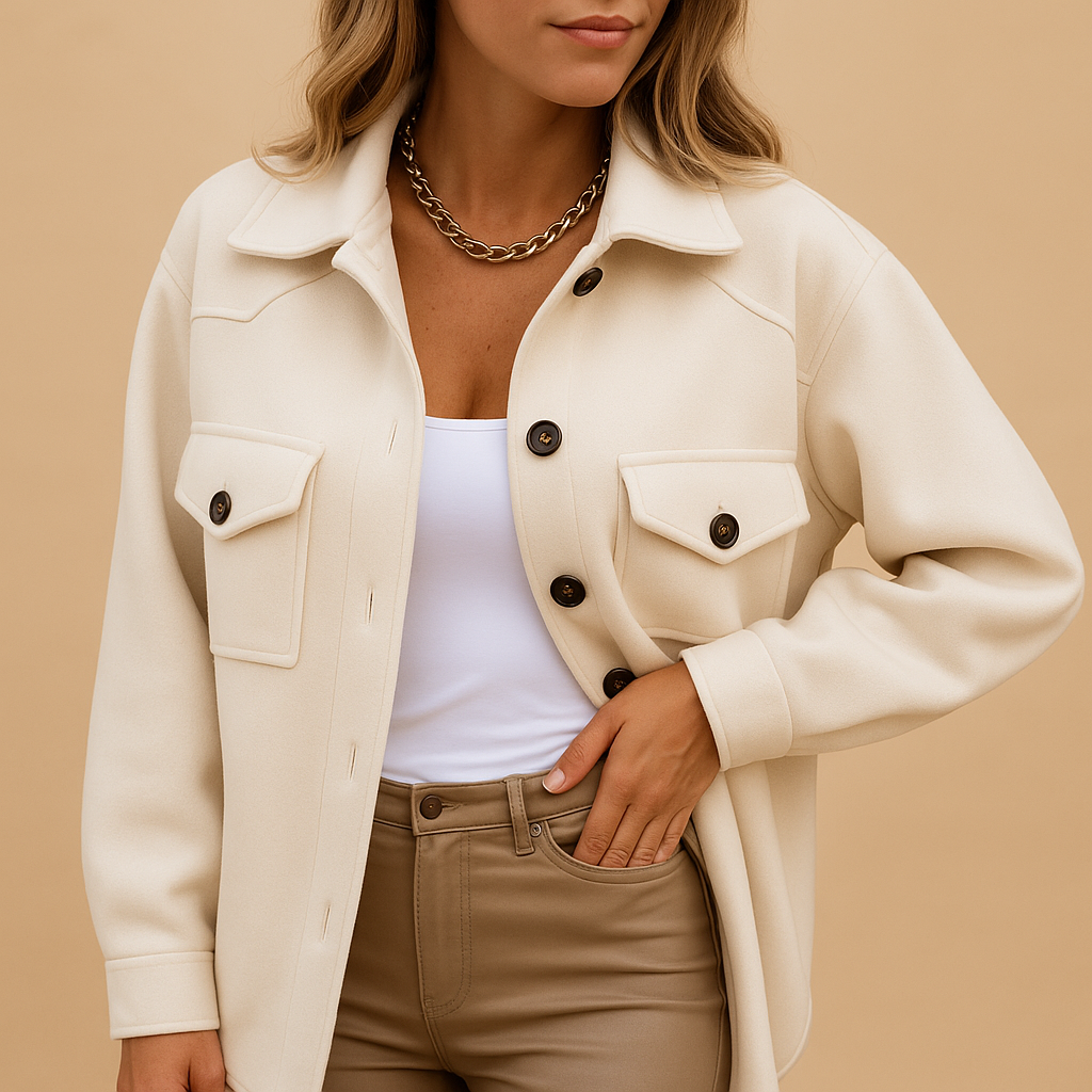 Long tailored winter coat for women with elegant fitted silhouette, perfect for formal events or everyday chic outfits.