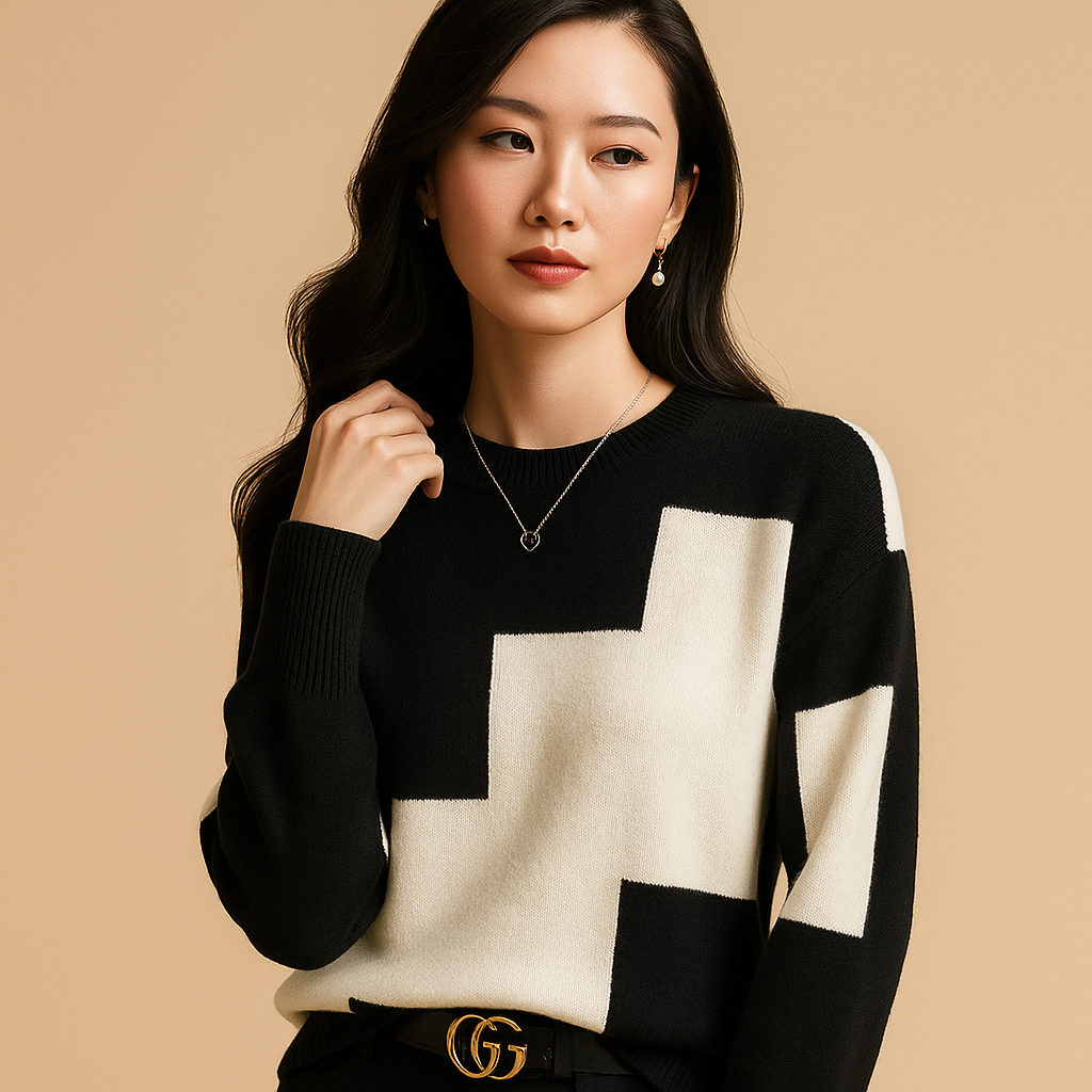 Women’s loose fit sweater with breathable fabric, flattering silhouette, and minimalist design. Perfect for casual wear and cozy evenings.