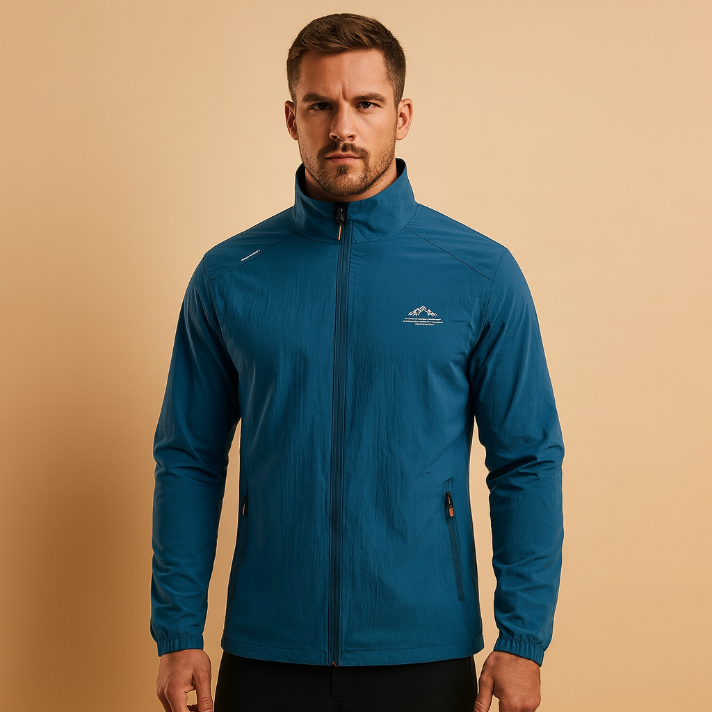 Men’s quilted summer jacket with lightweight design and modern casual style, perfect for spring and summer outfits.
