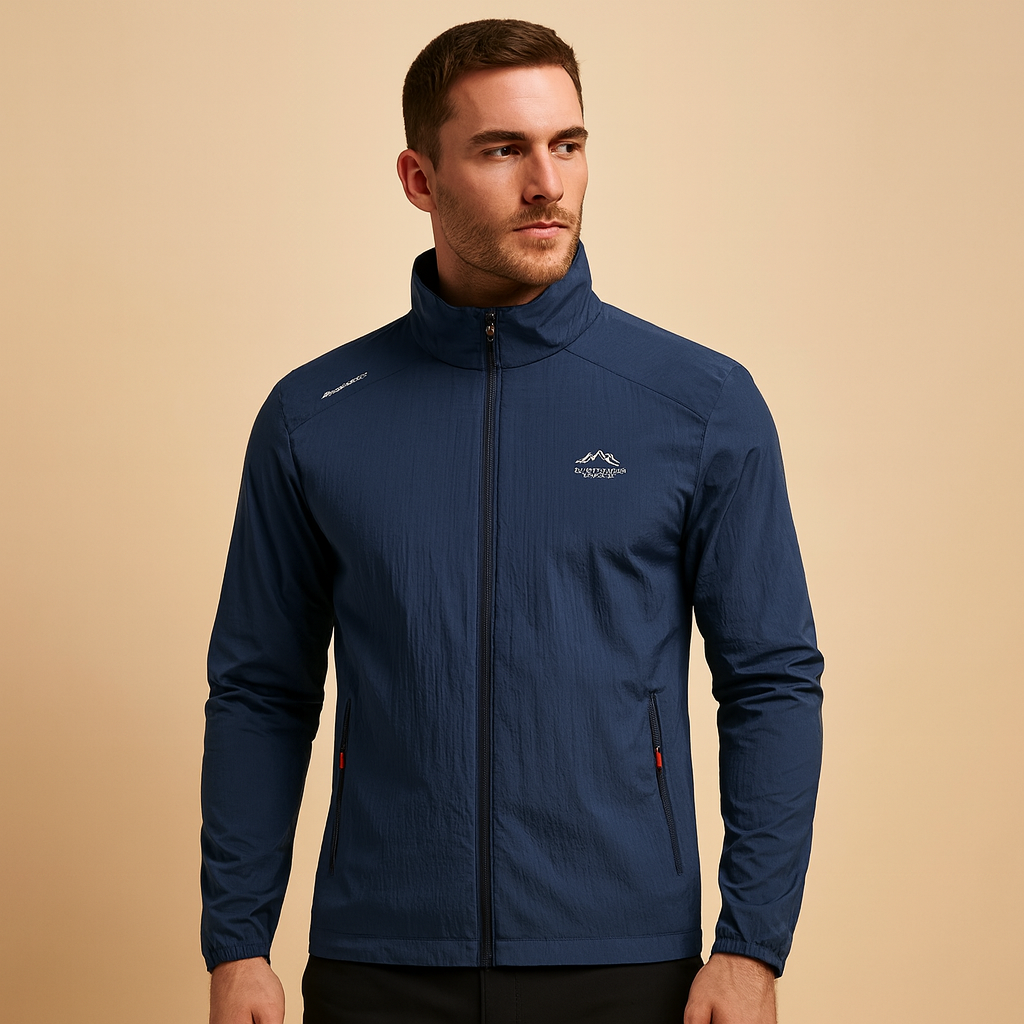 Men’s quilted summer jacket with lightweight design and modern casual style, perfect for spring and summer outfits.