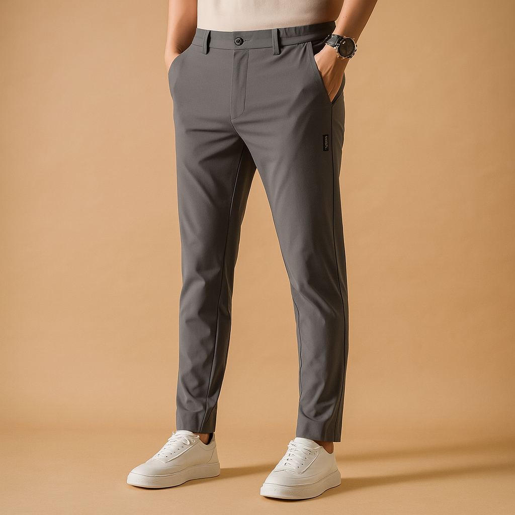 Men’s slim fit sports pants with breathable quick-drying fabric and streamlined design, perfect for workouts, training, or active daily wear.