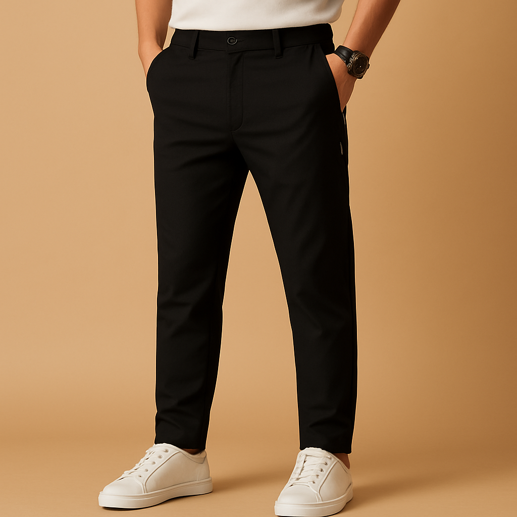 Men’s slim fit sports pants with breathable quick-drying fabric and streamlined design, perfect for workouts, training, or active daily wear.