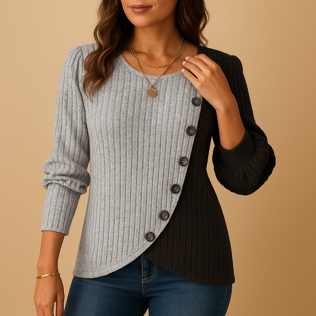Women's elegant knit sweater with a soft fabric and flattering silhouette, ideal for work, social events, and everyday wear.