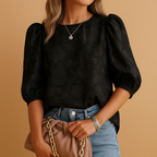 Elegant floral blouse for women with refined print and flattering silhouette, perfect for casual days or formal occasions.