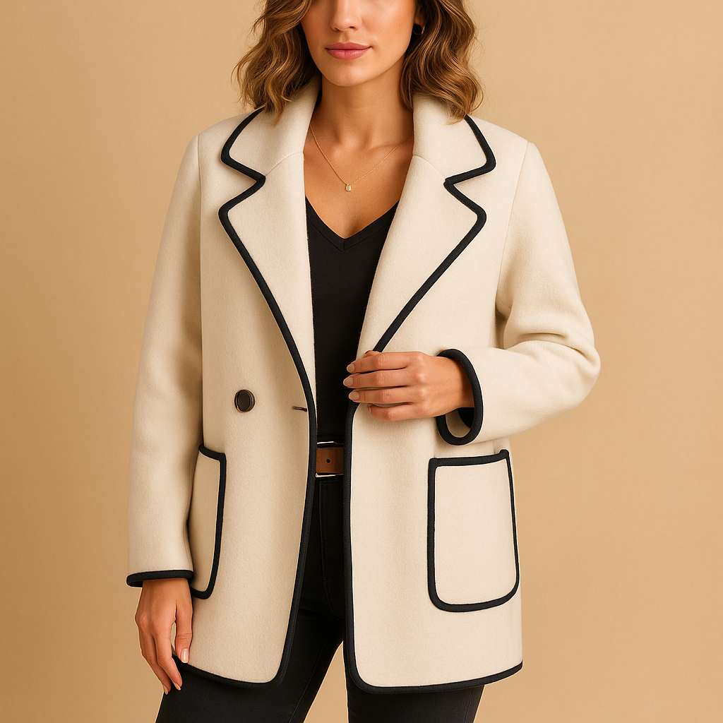 Women’s casual lined blazer with a modern fit and soft interior, ideal for colder days, work outfits and everyday wear.