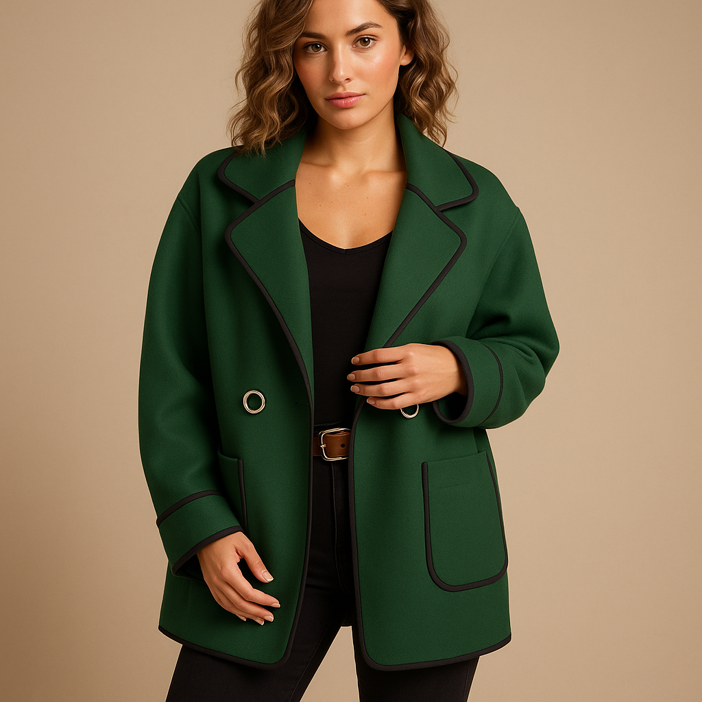 Women’s casual lined blazer with a modern fit and soft interior, ideal for colder days, work outfits and everyday wear.