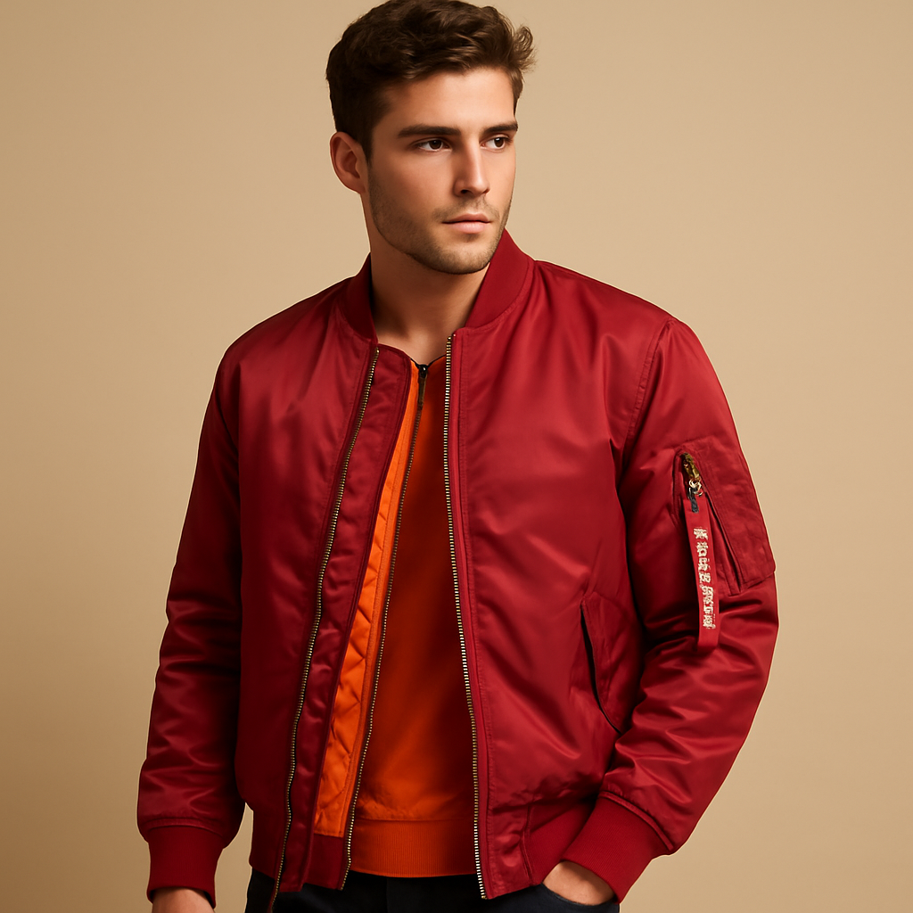 Men’s casual outdoor jacket with modern design, breathable and weather-resistant, perfect for city use and outdoor adventures.
