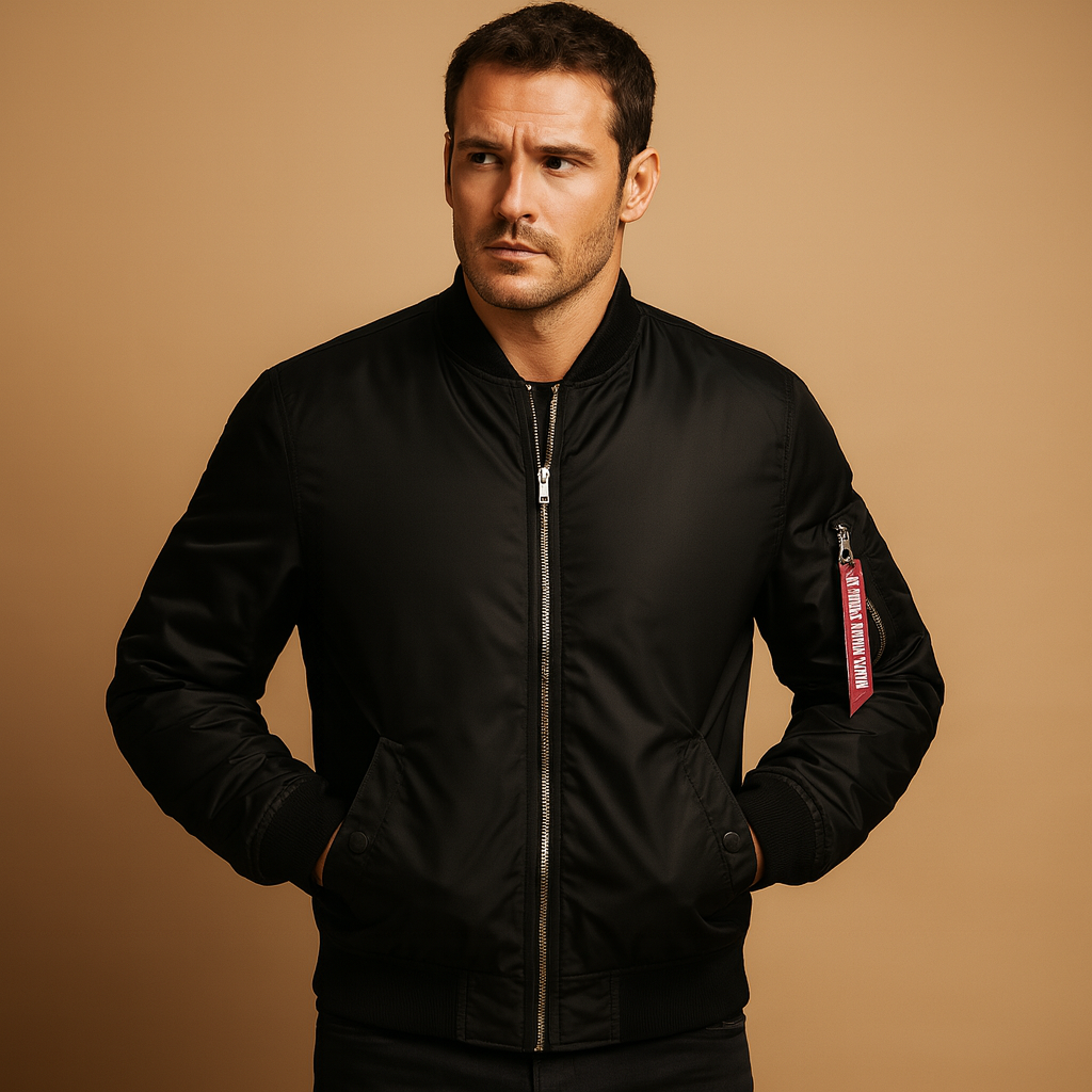 Men’s casual outdoor jacket with modern design, breathable and weather-resistant, perfect for city use and outdoor adventures.