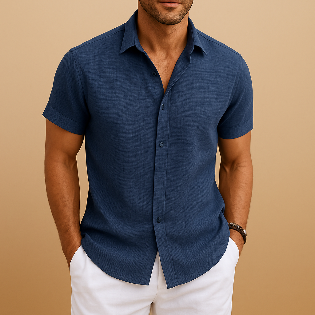 Men’s slim fit casual shirt with modern cut and classic style, perfect for casual days, office, and semi-formal occasions.