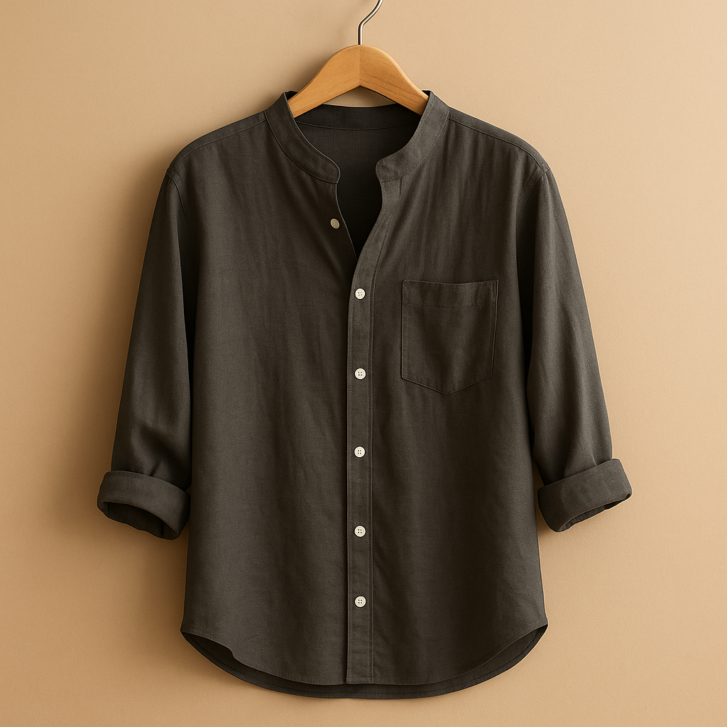 Classic long sleeve shirt for women with a tailored fit, breathable fabric, and button closure, perfect for casual or formal wear.