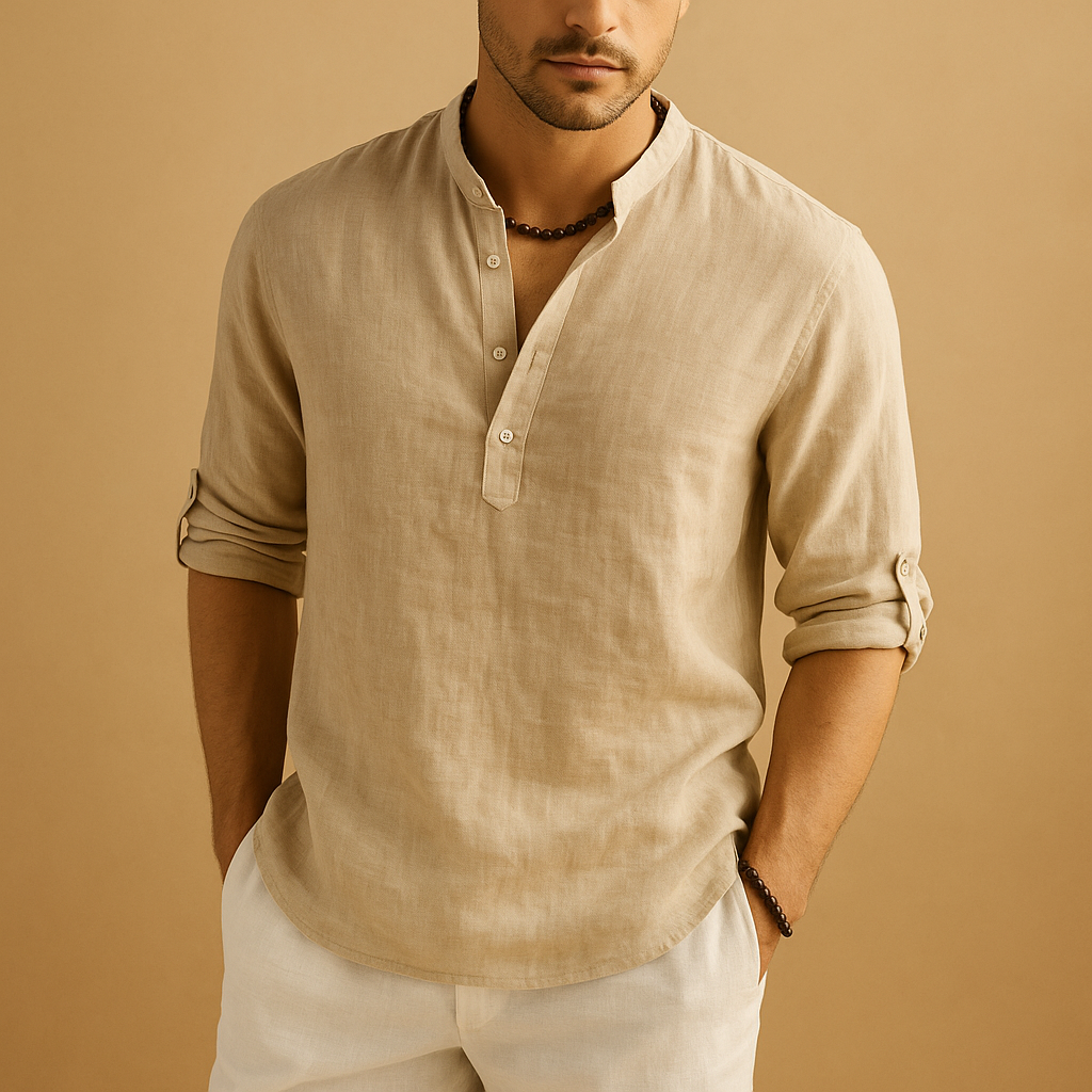 Classic white dress shirt for men with breathable fabric, available in multiple colors, perfect for formal, business, and casual outfits.