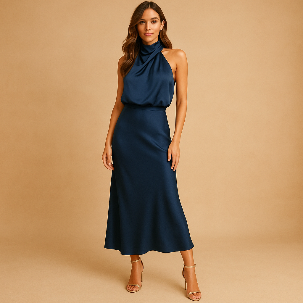 Women’s elegant summer dress made from breathable fabric with a flattering silhouette, perfect for spring and summer, casual outings, or formal occasions.
