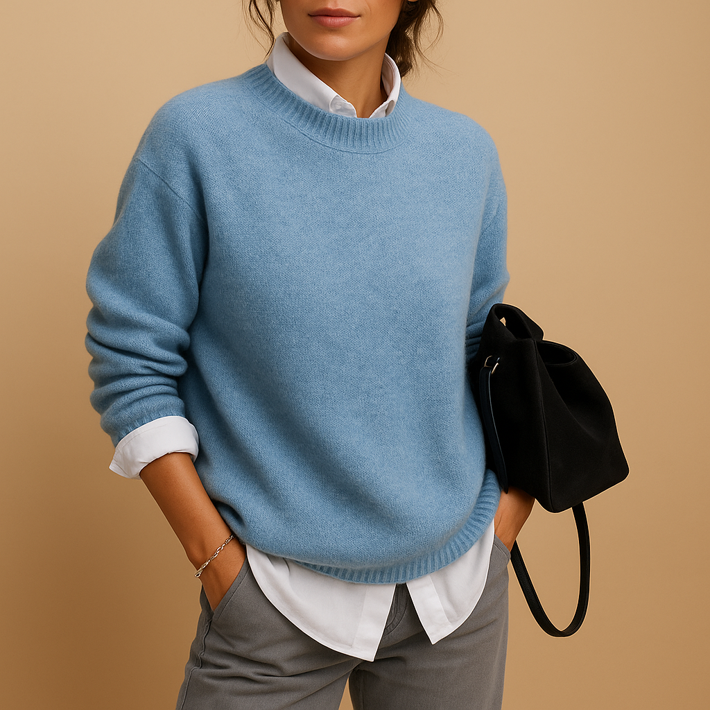 Women’s elegant wool sweater with soft feel and durable knit, perfect for casual days, semi-formal occasions, or chic office wear.