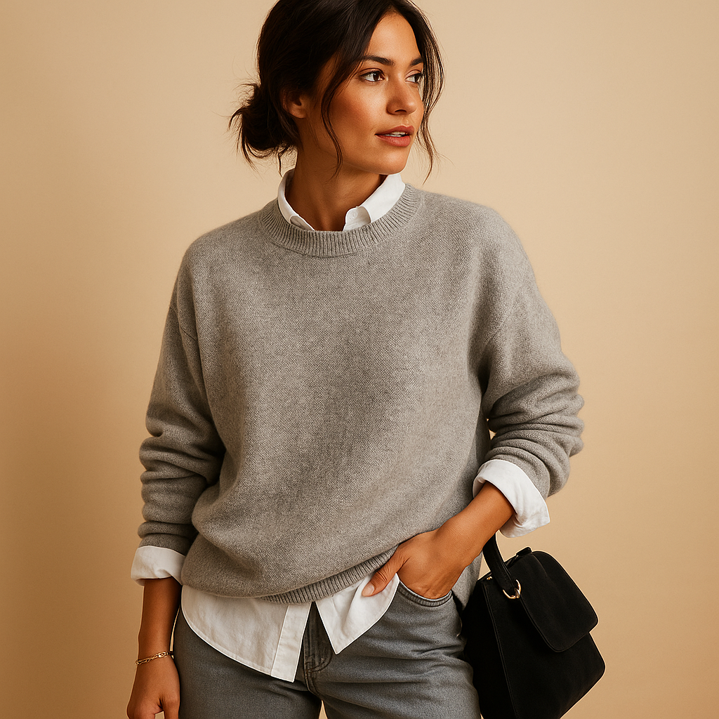 Women’s elegant wool sweater with soft feel and durable knit, perfect for casual days, semi-formal occasions, or chic office wear.