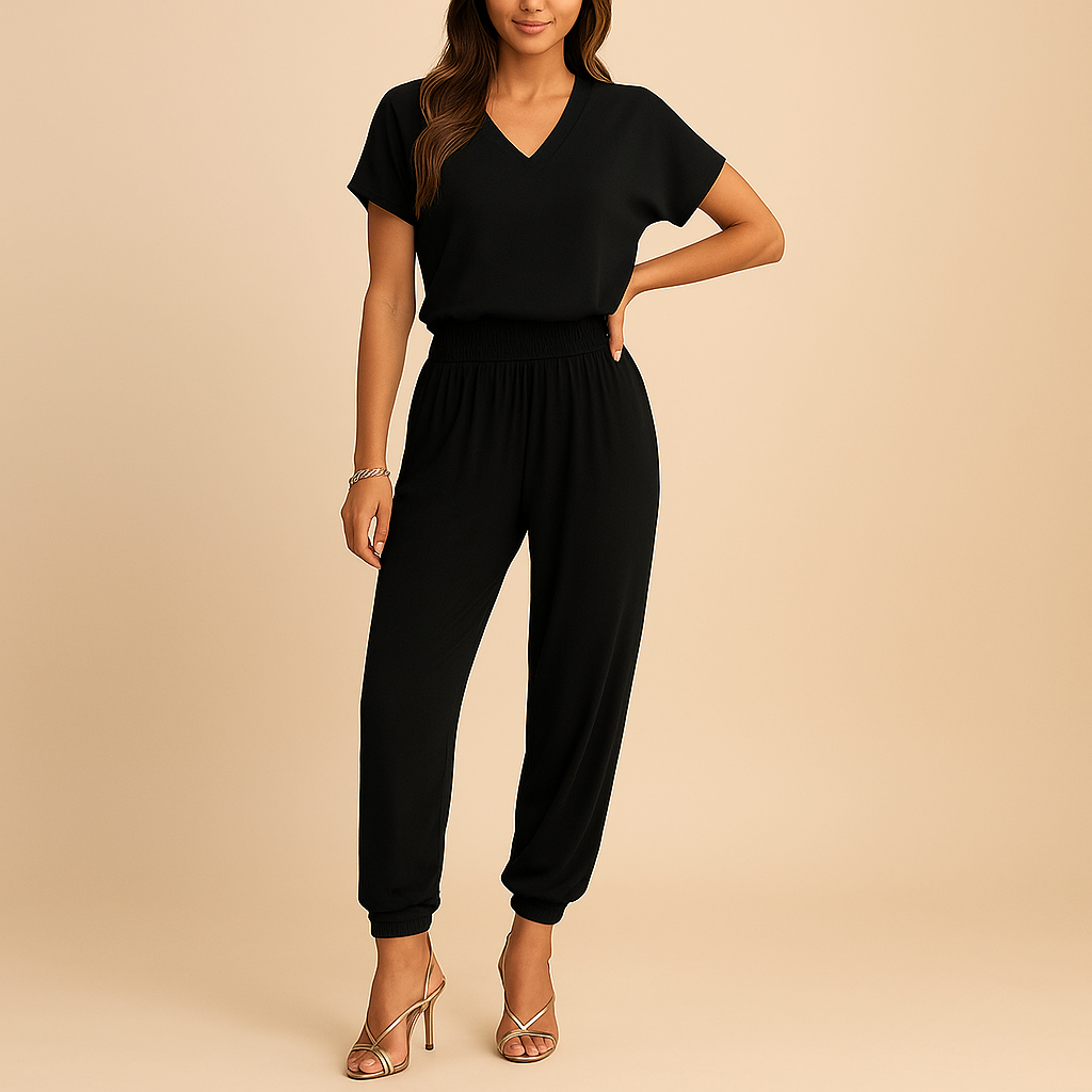 Women’s floral two-piece outfit with a printed top and matching pants, ideal for casual outings, holidays, and everyday wear.