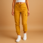 Women’s high waist cargo pants with slim fit and durable stretch fabric, featuring functional cargo pockets for casual and semi-formal outfits.