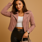 Sophia lightweight jacket for women with tailored fit, breathable fabric, zipper closure, and stand collar. Perfect for business and casual wear.