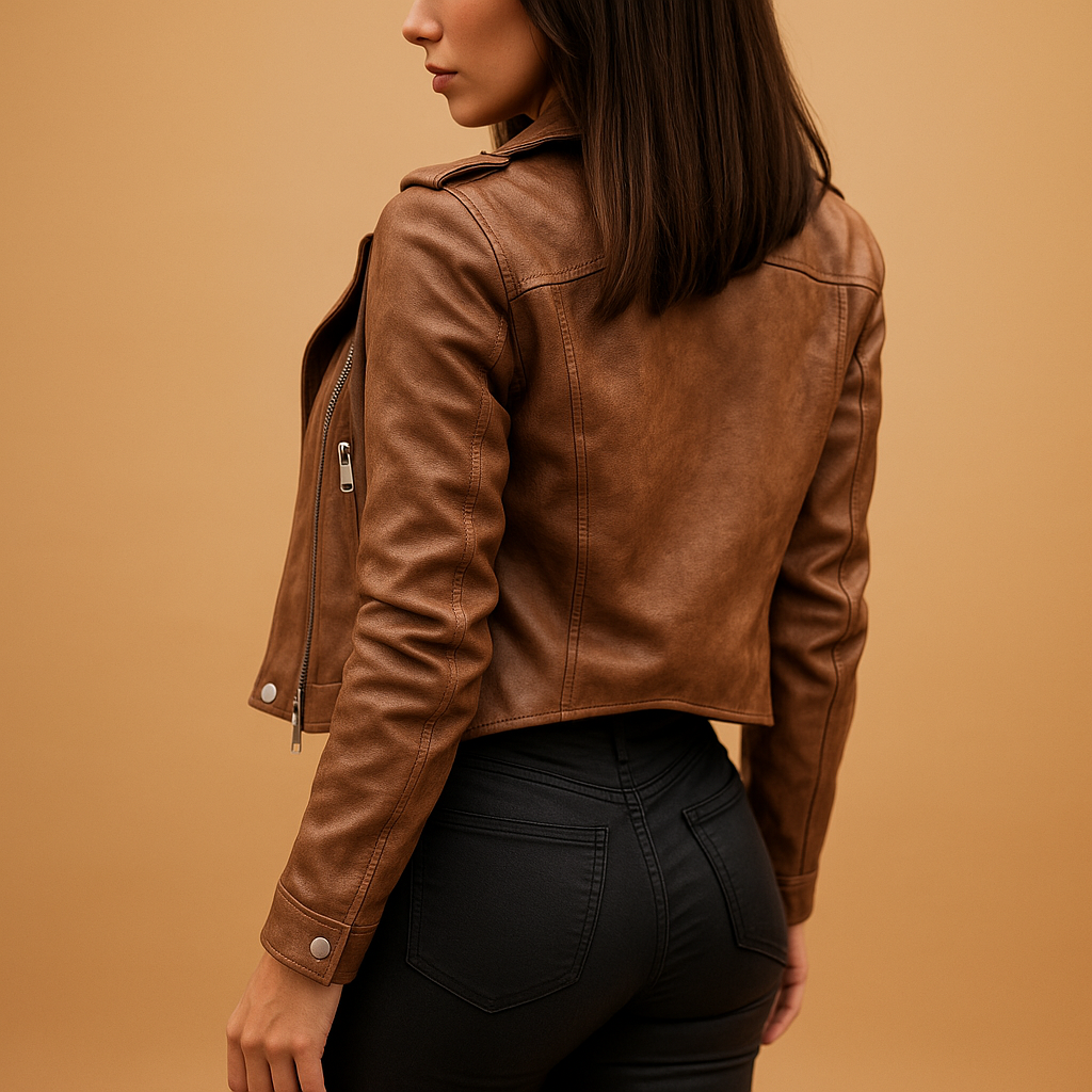 Sophia lightweight jacket for women with tailored fit, breathable fabric, zipper closure, and stand collar. Perfect for business and casual wear.
