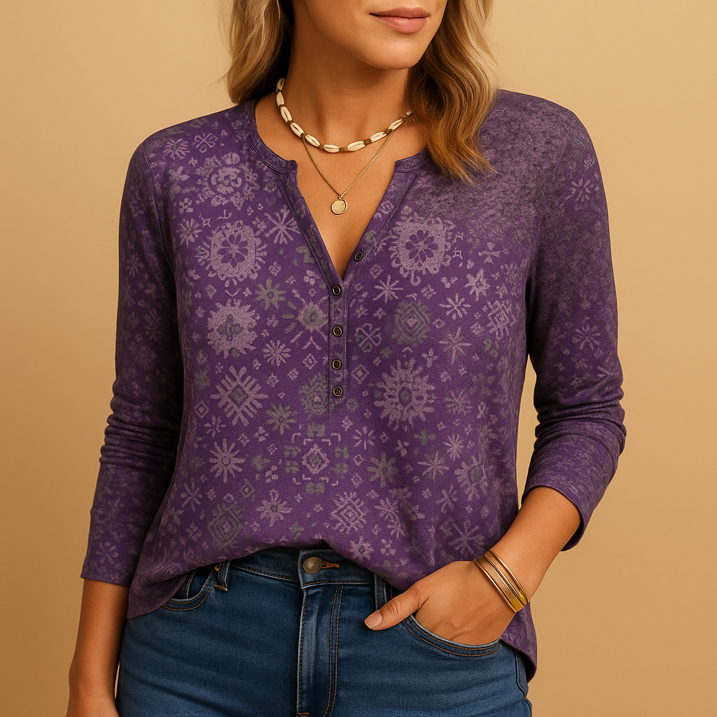 Women’s lightweight summer blouse with breathable fabric and flattering fit, perfect for beach days, vacations, and summer outings.