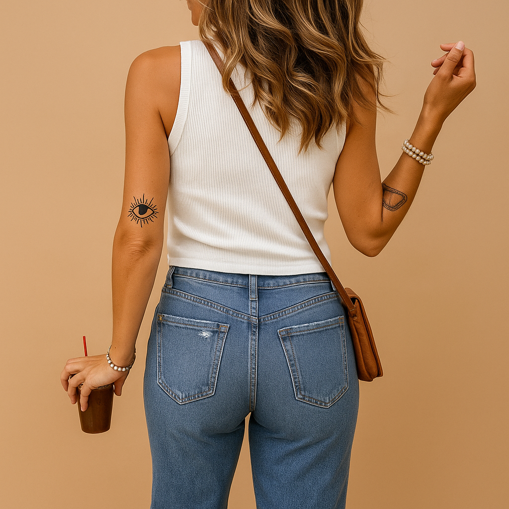 Lightweight women’s tank top with a slim fit and U-neck design, perfect for summer days, beach outings, and casual wear.