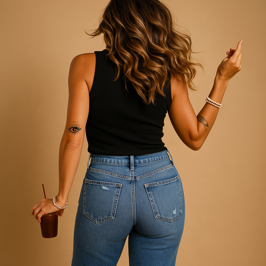 Lightweight women’s tank top with a slim fit and U-neck design, perfect for summer days, beach outings, and casual wear.