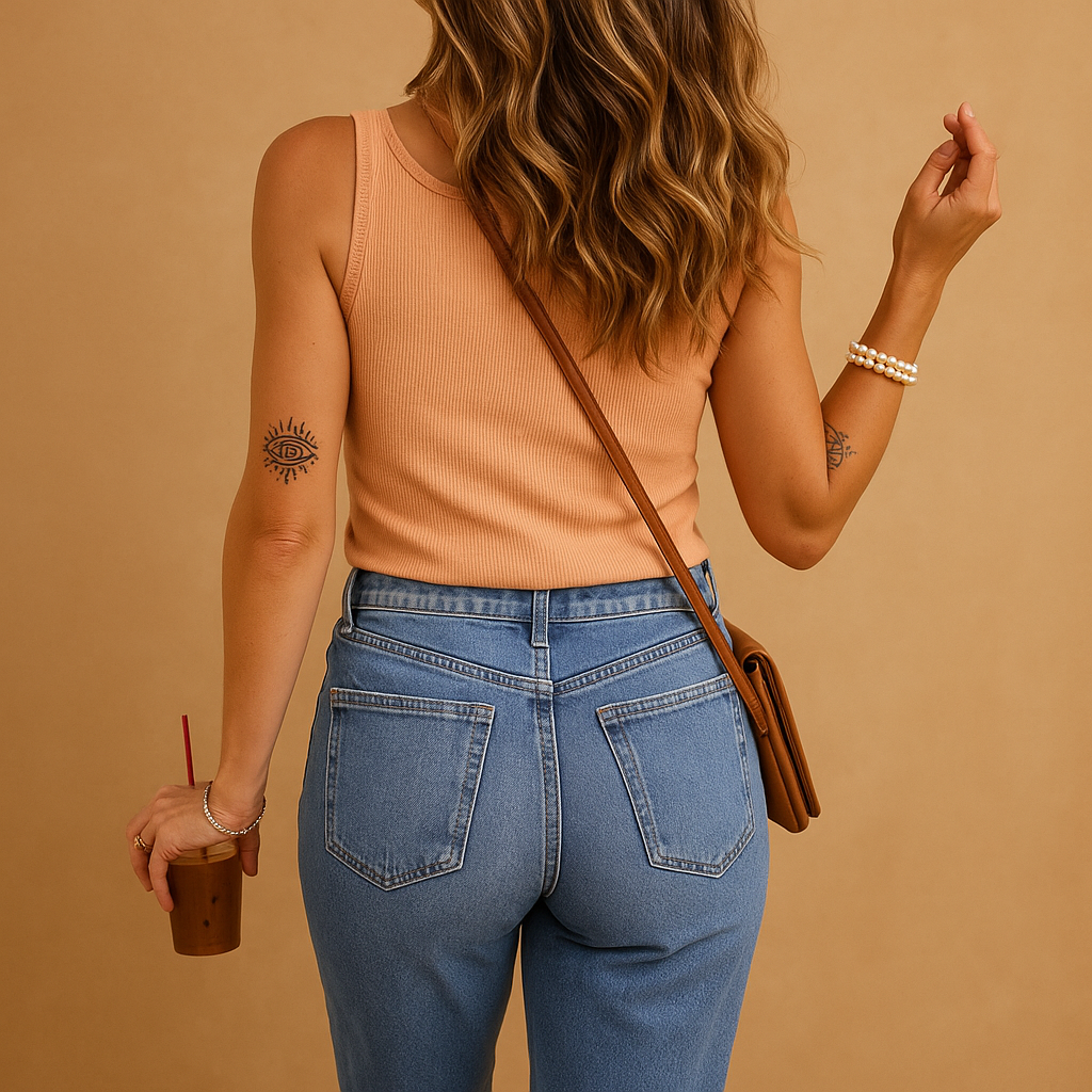 Lightweight women’s tank top with a slim fit and U-neck design, perfect for summer days, beach outings, and casual wear.