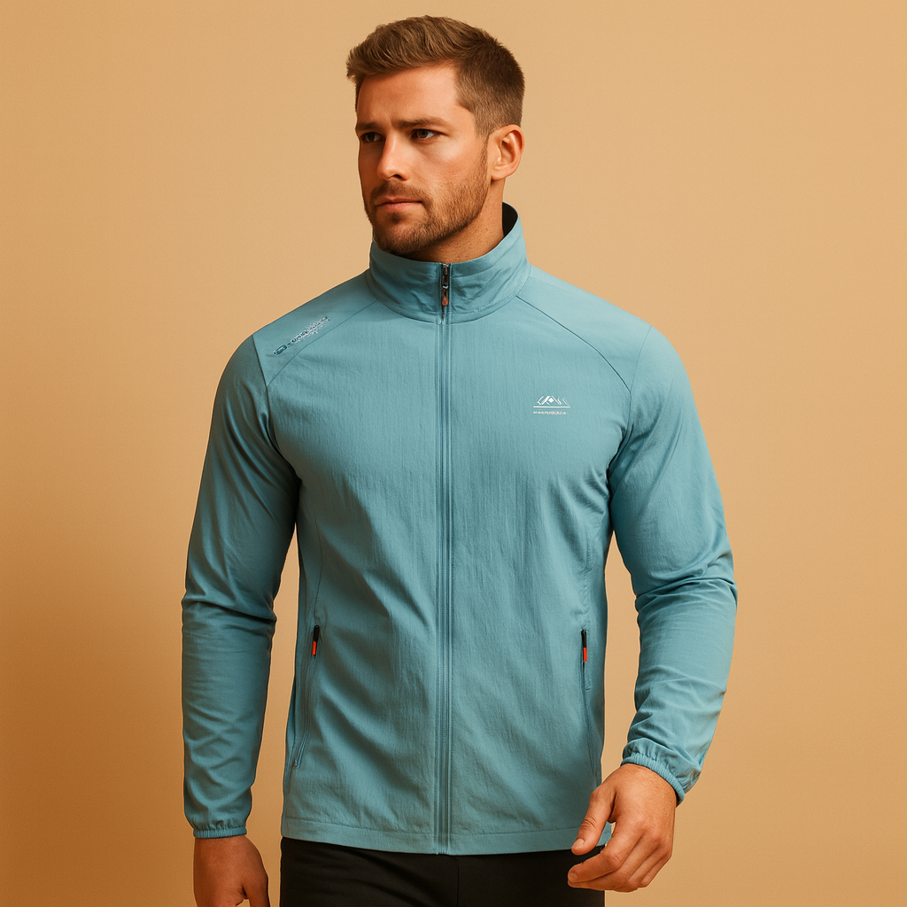 Men’s quilted summer jacket with lightweight design and modern casual style, perfect for spring and summer outfits.