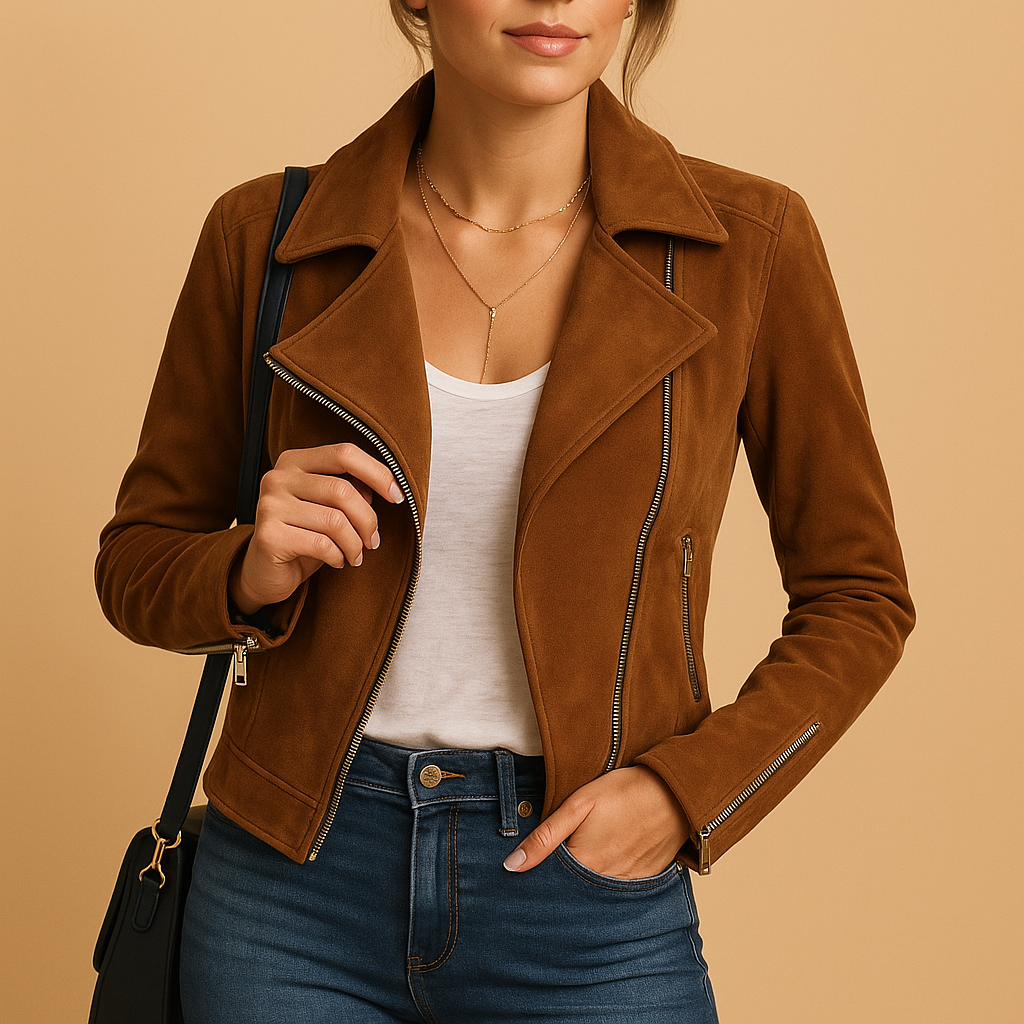 Short lightweight summer jacket for women with modern cut and breathable design, ideal for travel, casual wear, and summer days.