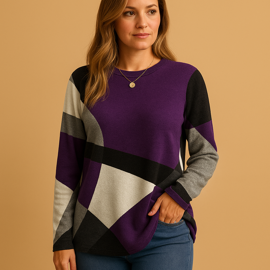 Women’s timeless knit sweater with relaxed fit and elegant design. Soft, breathable fabric ideal for casual wear or chic office outfits.