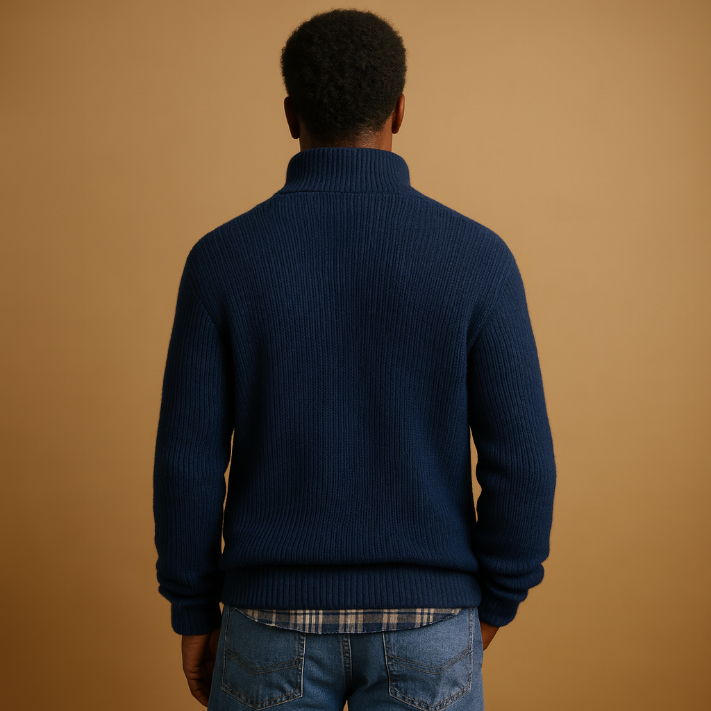 Men’s warm wool winter sweater with a timeless design, available in multiple colors and ideal for stylish comfort during cold winter days.